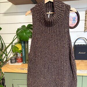 Free People Sleeveless Cowl Neck Sweater Tunic – Size L